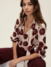 Load image into Gallery viewer, Emme Fulvia Printed Blouse in Burgundy/Cream