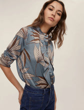 Load image into Gallery viewer, Emme Neon Blouse in Dark Blue