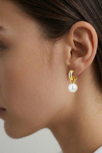 Load image into Gallery viewer, Dyrberg/Kern Lona White Pearl Earrings