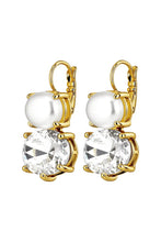 Load image into Gallery viewer, Dyrberg/Kern Globule Crystal/Pearl Earrings