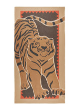 Load image into Gallery viewer, Codello Soft Scarf with Large Tiger Motif in Beige