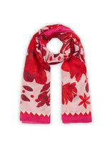 Load image into Gallery viewer, Codello Flowers Printed Scarf in Red