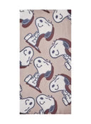 Load image into Gallery viewer, Codello Scarf with a Snoopy motif in Brown