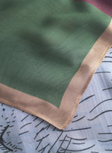 Load image into Gallery viewer, Codello Statement Scarf with Cats Print in Blue