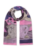 Load image into Gallery viewer, Codello Snoopy Print Scarf in Rose