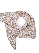 Load image into Gallery viewer, Codello Triangular Scarf with a hand drawn dog print