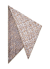 Load image into Gallery viewer, Codello Triangular Scarf with Hand-Drawn Dog Print in Camel