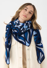 Load image into Gallery viewer, Codello Retro Print Scarf in Blue
