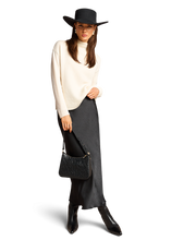 Load image into Gallery viewer, Riani Raso Techno Midi Skirt in Black