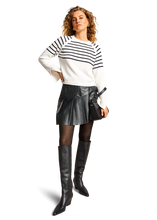 Load image into Gallery viewer, Riani Striped Jumper in Black and White