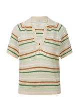 Load image into Gallery viewer, Riani Stripe Sweater with Short Sleeves