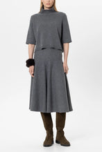 Load image into Gallery viewer, Luisa Cerano Wool-Blend Skirt in Grey