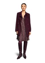 Load image into Gallery viewer, Riani Double-Breasted Coat in Morello