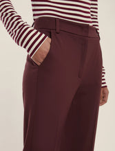 Load image into Gallery viewer, Emme Flare Trousers in Bordeaux