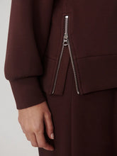 Load image into Gallery viewer, Varley Novi Longline Mock Neck Sweater in Deep Mahogany
