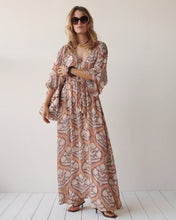Load image into Gallery viewer, Summum Long Art Deco Dress in Multi-Colour