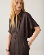 Load image into Gallery viewer, Summum Shiny Button Down Dress