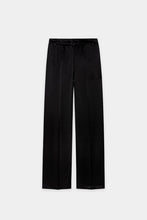 Load image into Gallery viewer, Luisa Cerano Wide-Leg Satin Trousers in Black