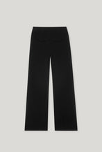 Load image into Gallery viewer, Luisa Cerano Satin Wide-Leg Pants in Black