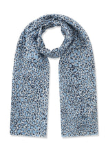 Load image into Gallery viewer, Codello Printed Leo Scarf in Blue