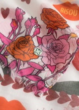 Load image into Gallery viewer, Codello Printed Bisou Scarf in Red