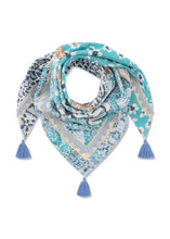 Load image into Gallery viewer, Codello Animal Print Scarf in Blue