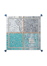 Load image into Gallery viewer, Codello Animal Print Scarf in Blue