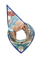 Load image into Gallery viewer, Codello Palm Tree Printed Scarf in Blue