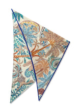 Load image into Gallery viewer, Codello Palm Tree Printed Scarf in Blue