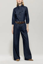 Load image into Gallery viewer, Luisa Cerano Rinse Wash Wide-Leg Jeans