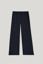 Load image into Gallery viewer, Luisa Cerano Gabardine Wide-Leg Trousers in Navy