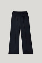 Load image into Gallery viewer, Luisa Cerano Gabardine Wide-Leg Trousers in Navy