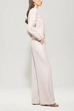 Load image into Gallery viewer, Luisa Cerano Gabardine Wide-Leg Trousers in Soft Pink
