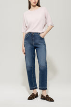 Load image into Gallery viewer, Luisa Cerano Loose-Leg Blue Denim Jeans