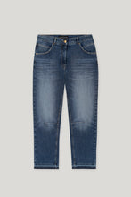 Load image into Gallery viewer, Luisa Cerano Loose-Leg Blue Denim Jeans