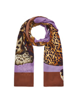 Load image into Gallery viewer, Codello Viscose Scarf with Leopard Motifs