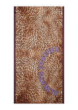 Load image into Gallery viewer, Codello Scarf with Leopard Print and ALWAYS FOREVER Lettering