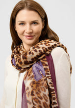 Load image into Gallery viewer, Codello Scarf with Leopard Print and ALWAYS FOREVER Lettering