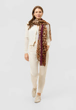 Load image into Gallery viewer, Codello Scarf with Leopard Print and ALWAYS FOREVER Lettering