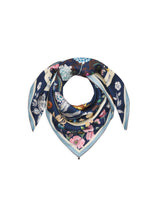 Load image into Gallery viewer, Codello Silk Scarf with Universe and Floral