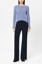 Load image into Gallery viewer, Luisa Cerano Gabardine Flared Pants in Navy