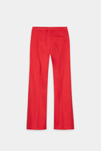 Load image into Gallery viewer, Luisa Cerano Gabardine Flared Pants in Cherry Red