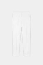 Load image into Gallery viewer, Luisa Cerano Gabardine Slim-Tailored Pants in White