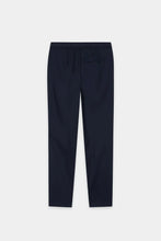 Load image into Gallery viewer, Luisa Cerano Gabardine Slim-Tailored Pants in Navy Blue