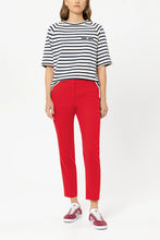 Load image into Gallery viewer, Luisa Cerano Gabardine Slim-Tailored Pants in Red