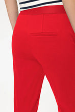 Load image into Gallery viewer, Luisa Cerano Gabardine Slim-Tailored Pants in Red