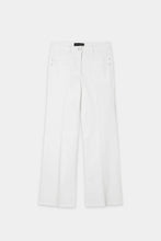 Load image into Gallery viewer, Luisa Cerano Authentic Flared Denim Jeans in White