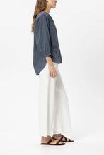 Load image into Gallery viewer, Luisa Cerano Twill Wide-Leg Pants in White