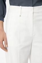 Load image into Gallery viewer, Luisa Cerano Twill Wide-Leg Pants in White