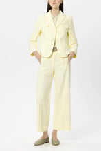 Load image into Gallery viewer, Luisa Cerano Twill Wide-Leg Pants in Citron